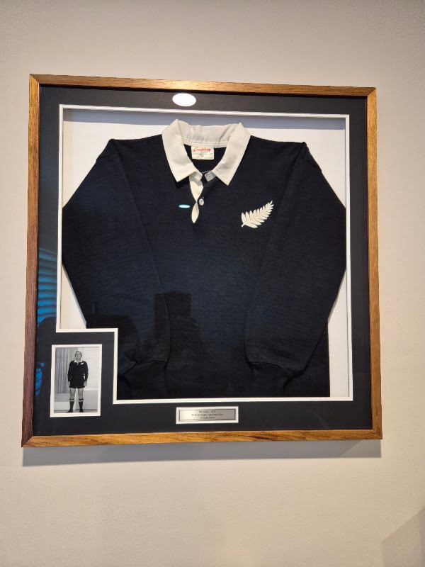 Framed rugby jersey with photo